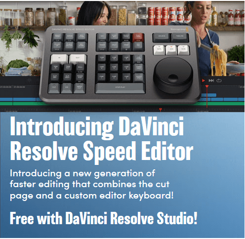 davinci resolve studio speed editor