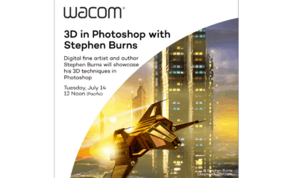 Wacom Webinar: Digital Fine Artist and Author Stephen Burns July 14 @ 12:00 pm – 2:00 pm