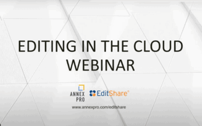 Editing in The Cloud Webinar with Editshare on demand