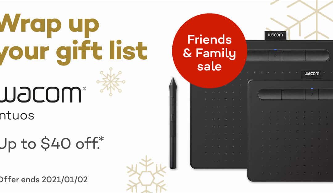 Find your gift: Save up to $40 off Wacom Intuos