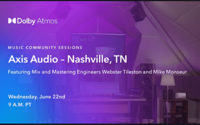 You’re invited to the next Dolby Atmos Music Community Session!